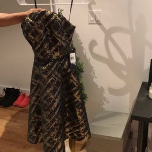 Black and Gold cocktail dress